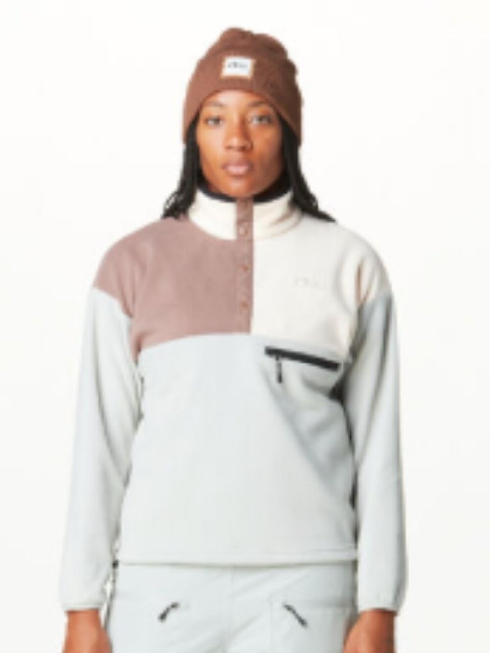 Picture Women's Medium Arcca Quarter Fleece Jacket NWT 1/4 Zip Retro Style Sage